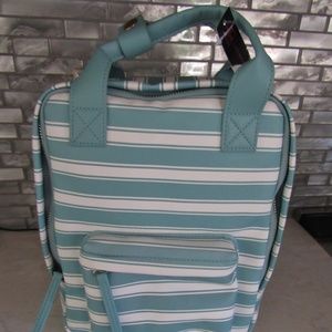 No Boundaries Faux Leather Teal BackPack NWT